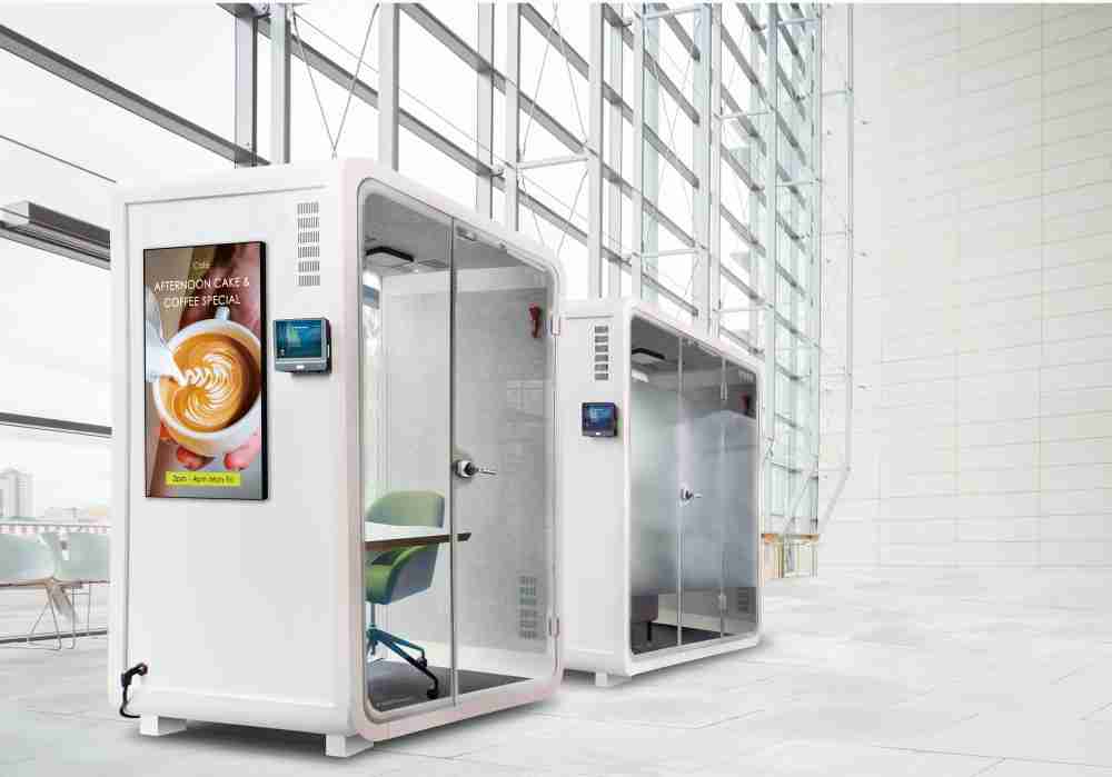 z6mg·人生就是博子公司达擎之智慧行动办公舱，，采用PDLC智能调光玻璃设计，，，，透过通电与断电的电流切换，，，呈现透明与雾面效果，，，具节能降耗特性并兼顾隐私，，确保信息安全